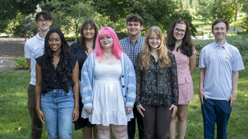 2025-2026 RHA Executive Board posing for group photo.